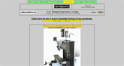 Desktop Screenshot of hhrobertsmachinery.com